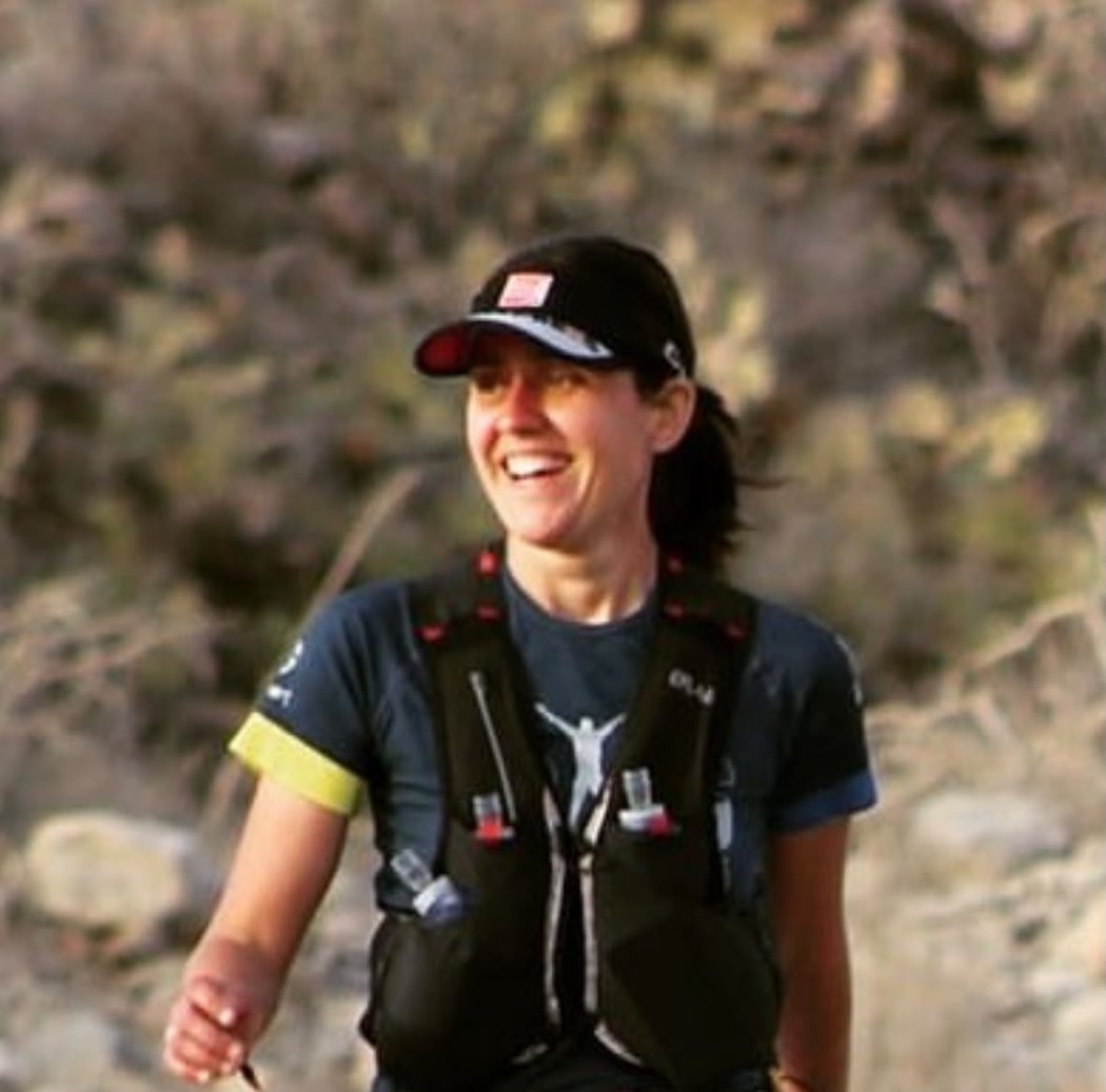 Paula Vila durante una carrera